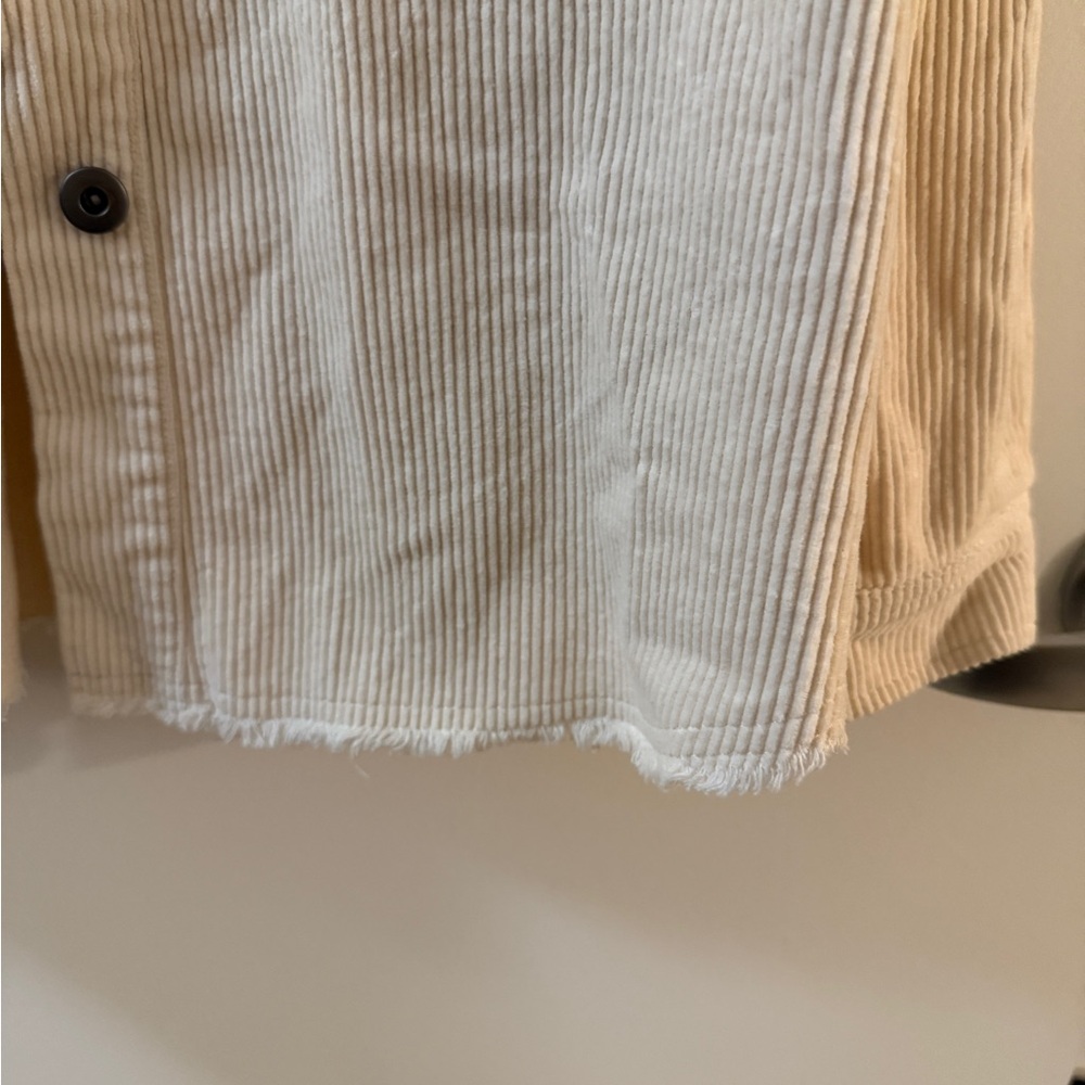 Zara Cream Lightweight Shirt Jacket - Picture 2 of 4